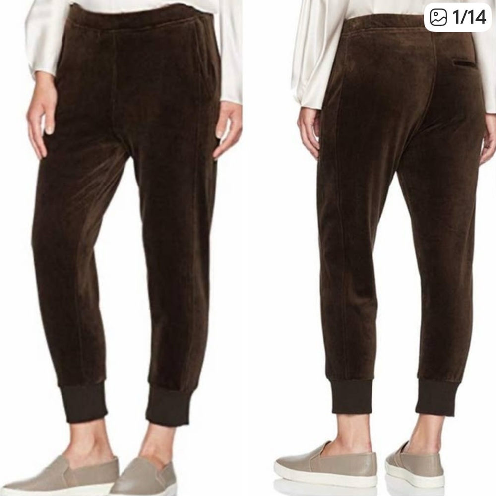 Vince Dark Brown Textured Pants